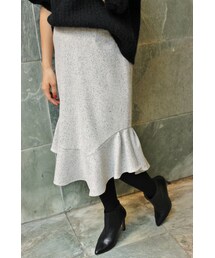 IENA | IENA by Eric Bergere シルクネップ ペプラムスカート◆(スカート)