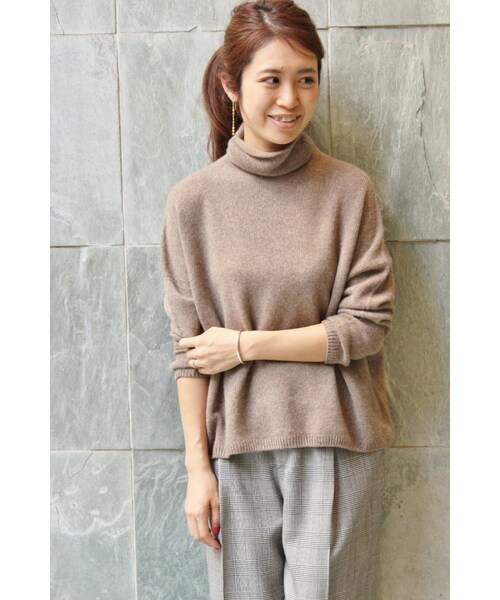 IENA（イエナ）の「ホールガーメントエアリーカシミヤ