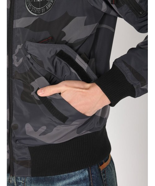 AVIREX（アヴィレックス）の「AVI-PDW CWU JKT（ジャケット/アウター・メンズ・BLACK/GREY/CAMO・M/L/XL/XXL）」の9枚目の写真