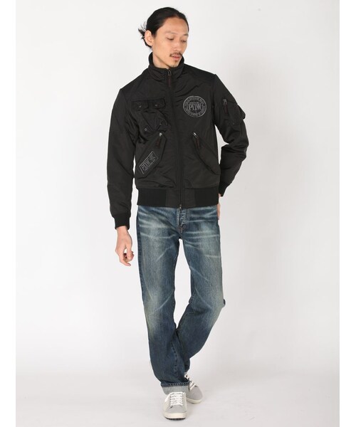 AVIREX（アヴィレックス）の「AVI-PDW CWU JKT（ジャケット/アウター・メンズ・BLACK/GREY/CAMO・M/L/XL/XXL）」の2枚目の写真