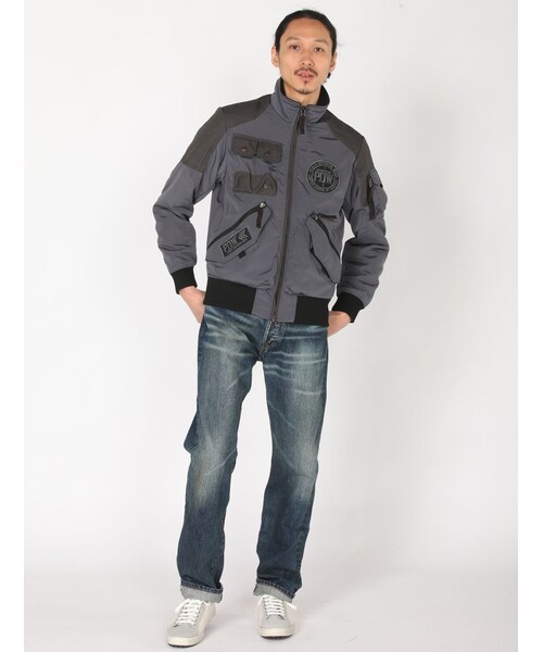 AVIREX（アヴィレックス）の「AVI-PDW CWU JKT（ジャケット/アウター・メンズ・BLACK/GREY/CAMO・M/L/XL/XXL）」の4枚目の写真