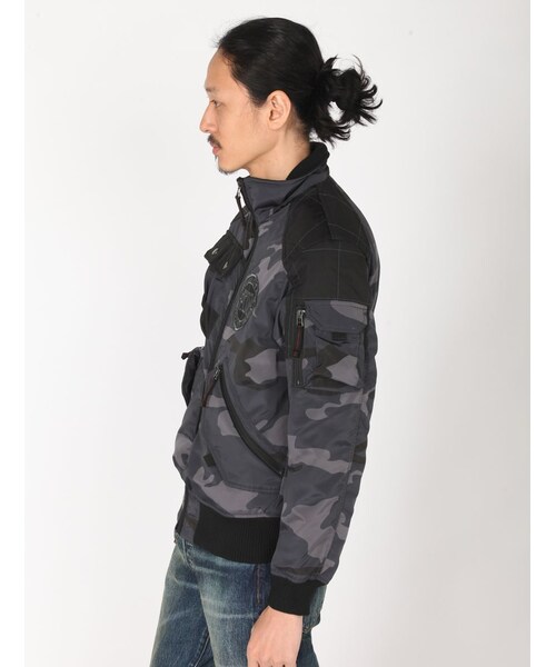 AVIREX（アヴィレックス）の「AVI-PDW CWU JKT（ジャケット/アウター・メンズ・BLACK/GREY/CAMO・M/L/XL/XXL）」の6枚目の写真