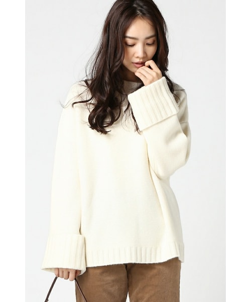 Plage - plage SUPER FINE Wool ボートネックプルオーバー グレー plage（プラージュ）の「《追加》SUPER FINE Wool ボートネック