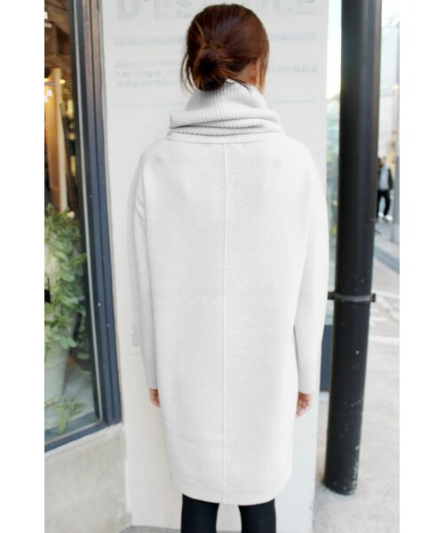 SLOBE IENA（スローブイエナ）の「7Gテンジクスヌードツキニットワンピース◆（ワンピース/ドレス・レディース・グレーA/キャメル/ネイビー/ブルー A・フリー）」の11枚目の写真