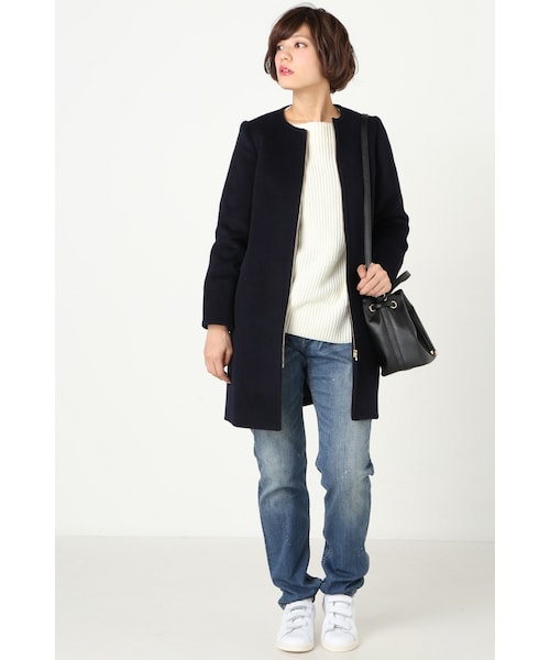 SLOBE IENA（スローブイエナ）の「カワリオリノーカラーZIP