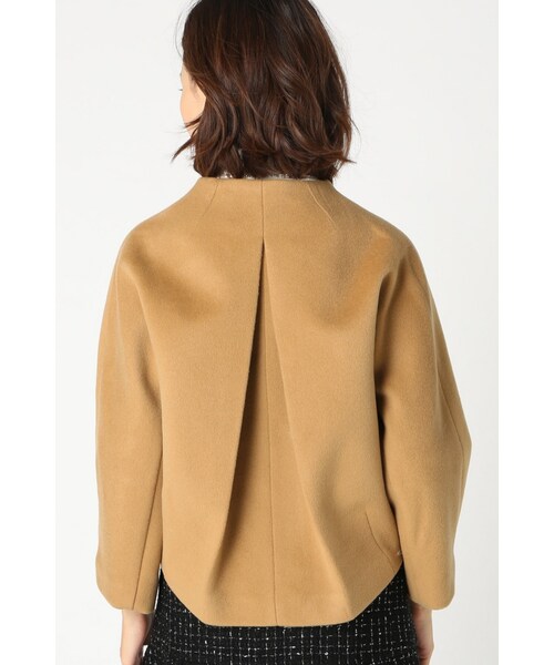 Spick & Span（スピックアンドスパン）の「ラウンドフォルム ジャケット（ジャケット/アウター・レディース・ブラック/キャメル・36/38）」の7枚目の写真