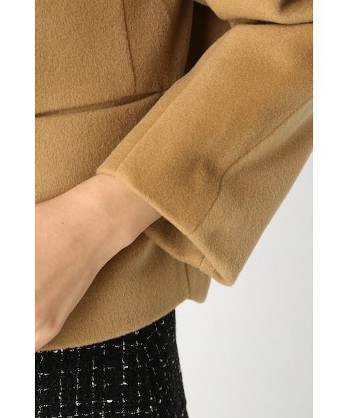 Spick & Span（スピックアンドスパン）の「ラウンドフォルム ジャケット（ジャケット/アウター・レディース・ブラック/キャメル・36/38）」の11枚目の写真