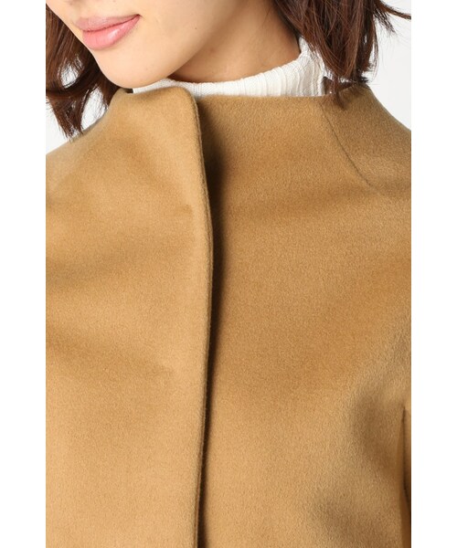 Spick & Span（スピックアンドスパン）の「ラウンドフォルム ジャケット（ジャケット/アウター・レディース・ブラック/キャメル・36/38）」の8枚目の写真