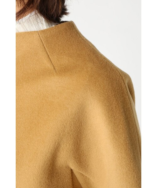 Spick & Span（スピックアンドスパン）の「ラウンドフォルム ジャケット（ジャケット/アウター・レディース・ブラック/キャメル・36/38）」の10枚目の写真