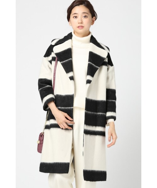 Spick & Span(スピックアンドスパン)の「BICOLORベルトツキロングコート(ジャケット/アウター・レディース・ホワイト B・XS)」の1枚目の写真