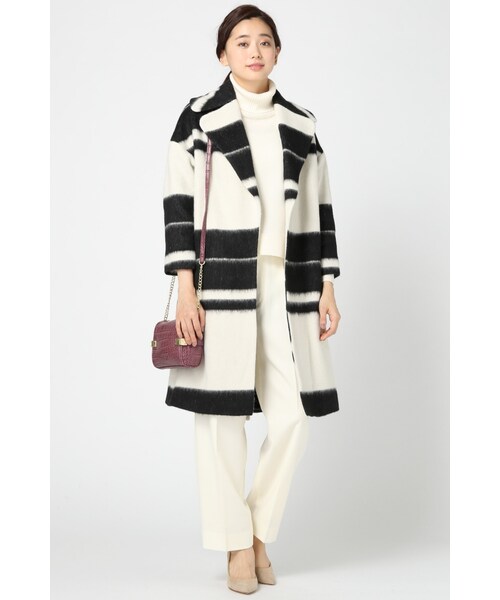 Spick & Span(スピックアンドスパン)の「BICOLORベルトツキロングコート(ジャケット/アウター・レディース・ホワイト B・XS)」の2枚目の写真