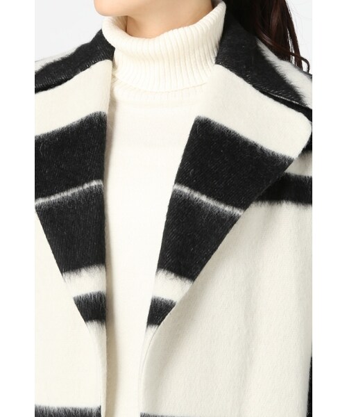 Spick & Span(スピックアンドスパン)の「BICOLORベルトツキロングコート(ジャケット/アウター・レディース・ホワイト B・XS)」の6枚目の写真