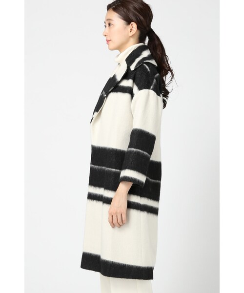 Spick & Span(スピックアンドスパン)の「BICOLORベルトツキロングコート(ジャケット/アウター・レディース・ホワイト B・XS)」の4枚目の写真