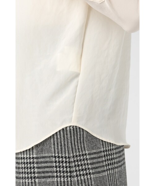 Spick & Span（スピックアンドスパン）の「デシン ミリタリーシャツ（トップス・レディース・ナチュラル/キャメル/カーキ・フリー）」の15枚目の写真