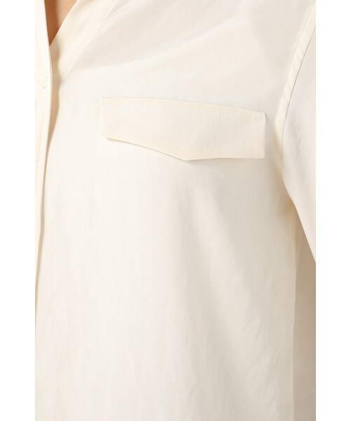 Spick & Span（スピックアンドスパン）の「デシン ミリタリーシャツ（トップス・レディース・ナチュラル/キャメル/カーキ・フリー）」の13枚目の写真