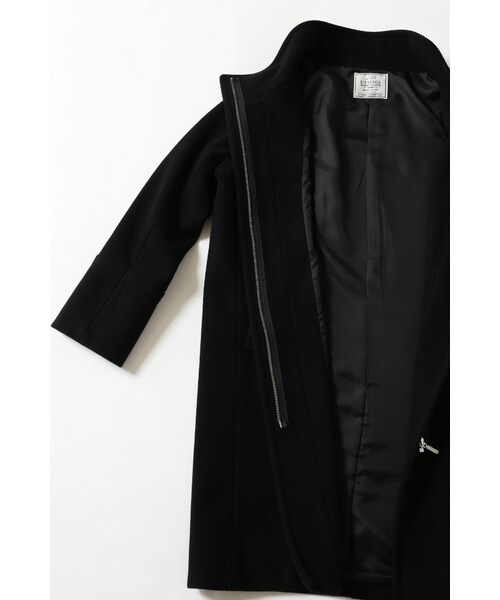 journal standard L'essage（ジャーナルスタンダードレサージュ）の「ウールWクロス ハイネックコート◆（ジャケット/アウター・レディース・ブラック/グレー・フリー）」の19枚目の写真