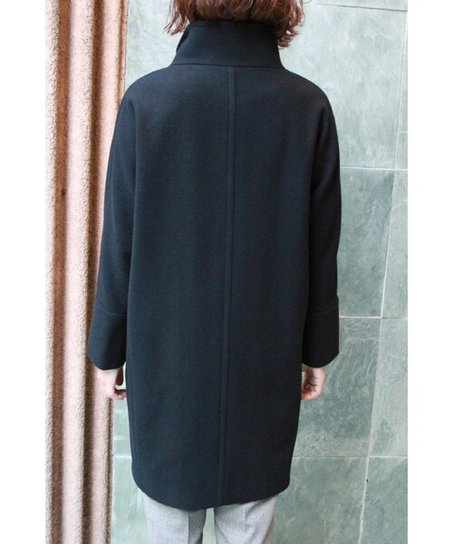 journal standard L'essage（ジャーナルスタンダードレサージュ）の「ウールWクロス ハイネックコート◆（ジャケット/アウター・レディース・ブラック/グレー・フリー）」の11枚目の写真