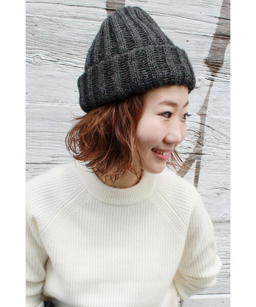 JOURNAL STANDARD(ジャーナルスタンダード)の「CHUNKY HAT MODIFIED(帽子・レディース・ブラック/グレー/グレーB/ナチュラル・フリー)」の3枚目の写真