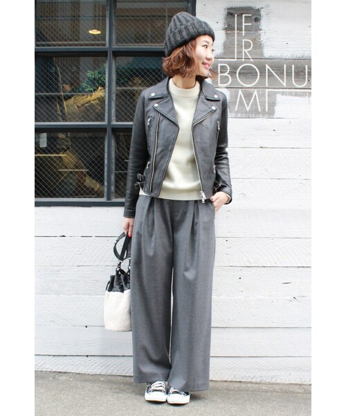 JOURNAL STANDARD(ジャーナルスタンダード)の「CHUNKY HAT MODIFIED(帽子・レディース・ブラック/グレー/グレーB/ナチュラル・フリー)」の14枚目の写真