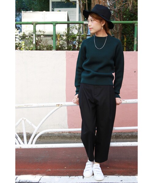 JOURNAL STANDARD relume（ジャーナルスタンダード　レリューム）の「INTESPRA タックパンツ◆（パンツ・レディース・ブラック/グレーB/キャメル A・S/M）」の5枚目の写真