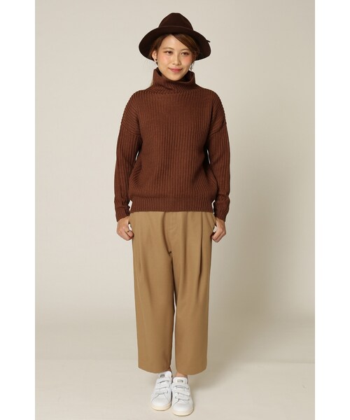 JOURNAL STANDARD relume（ジャーナルスタンダード　レリューム）の「INTESPRA タックパンツ◆（パンツ・レディース・ブラック/グレーB/キャメル A・S/M）」の13枚目の写真