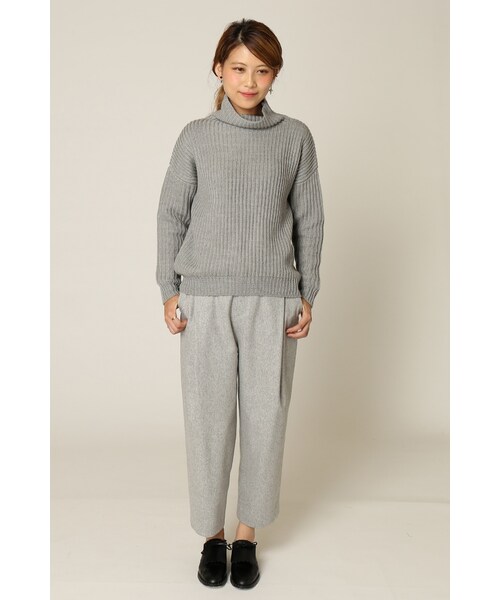 JOURNAL STANDARD relume（ジャーナルスタンダード　レリューム）の「INTESPRA タックパンツ◆（パンツ・レディース・ブラック/グレーB/キャメル A・S/M）」の10枚目の写真