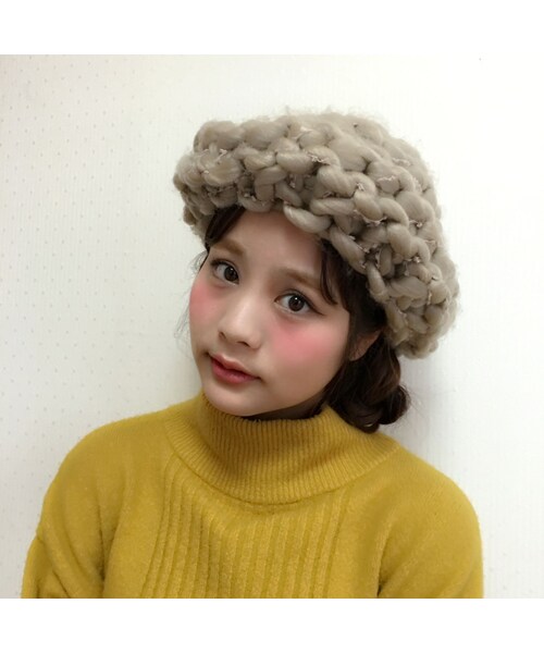 no brand（ノーブランド）の「ビッグニットハット（ハット・レディース・その他）」の2枚目の写真