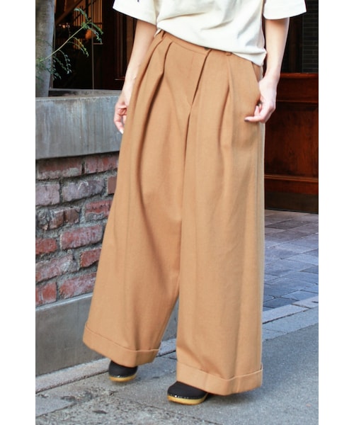 JOURNAL STANDARD(ジャーナルスタンダード)の「インペリアルフラノ ワイドパンツ◆(パンツ・レディース・ブラック/グレー/キャメル・36/38/40)」の22枚目の写真