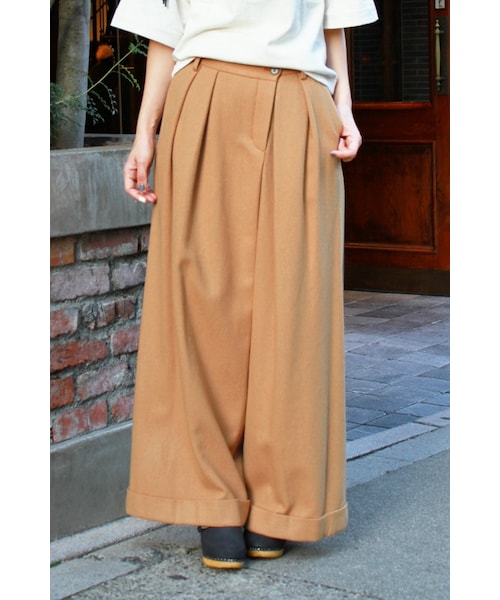 JOURNAL STANDARD(ジャーナルスタンダード)の「インペリアルフラノ ワイドパンツ◆(パンツ・レディース・ブラック/グレー/キャメル・36/38/40)」の3枚目の写真