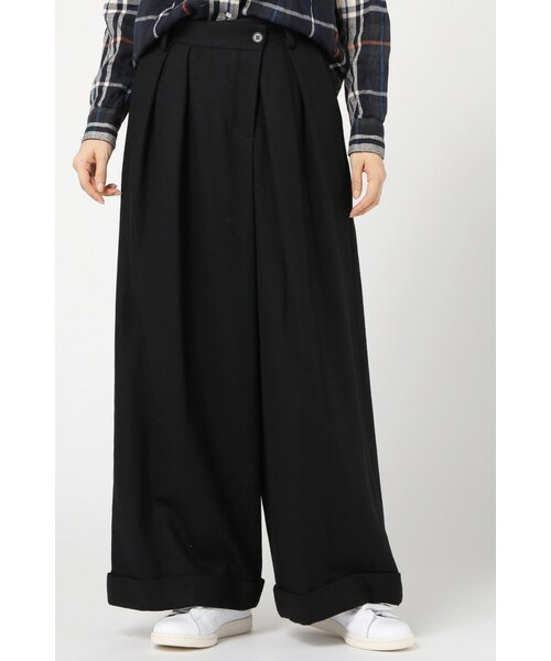 JOURNAL STANDARD(ジャーナルスタンダード)の「インペリアルフラノ ワイドパンツ◆(パンツ・レディース・ブラック/グレー/キャメル・36/38/40)」の1枚目の写真