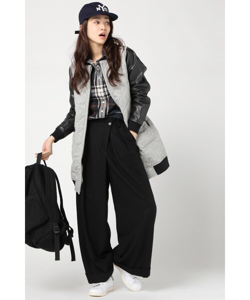 JOURNAL STANDARD(ジャーナルスタンダード)の「インペリアルフラノ ワイドパンツ◆(パンツ・レディース・ブラック/グレー/キャメル・36/38/40)」の4枚目の写真