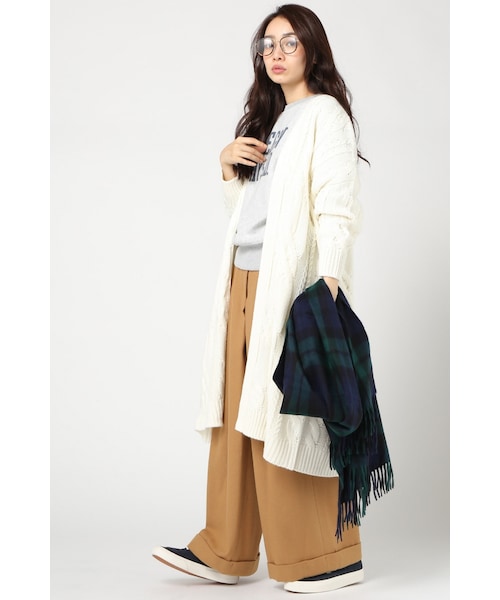 JOURNAL STANDARD(ジャーナルスタンダード)の「インペリアルフラノ ワイドパンツ◆(パンツ・レディース・ブラック/グレー/キャメル・36/38/40)」の6枚目の写真