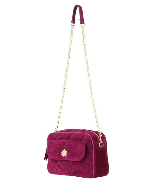 EVRIS（エヴリス）の「ベロアキルティングＢＡＧ（バッグ・レディース・ブラック/グリーン/パープル・F）」の9枚目の写真