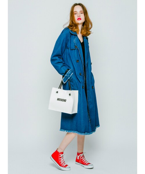 jouetie(ジュエティ)の「ショッパーBAG(バッグ・レディース・オフホワイト/ブラック)」の5枚目の写真