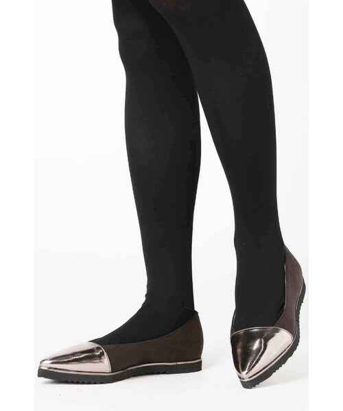 LE TALON(ルタロン)の「ポインテッドアツゾコキリカエフラット◆(シューズ・レディース・ブラック/ブラウン/シルバー・35.5/36/36.5/37/37.5/38)」の13枚目の写真