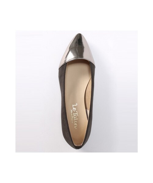 LE TALON(ルタロン)の「ポインテッドアツゾコキリカエフラット◆(シューズ・レディース・ブラック/ブラウン/シルバー・35.5/36/36.5/37/37.5/38)」の5枚目の写真