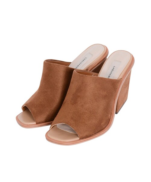 LAGUNAMOON（ラグナムーン）の「トライアングルヒール clogサンダル（シューズ・レディース・ブラック/マスタード/ブラウン・XS/S/M）」の11枚目の写真