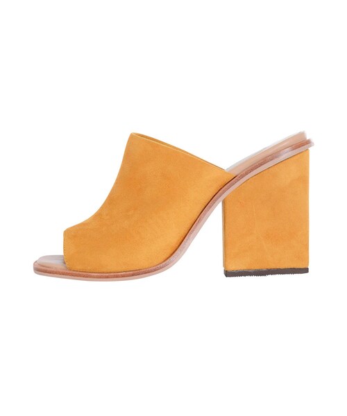 LAGUNAMOON（ラグナムーン）の「トライアングルヒール clogサンダル（シューズ・レディース・ブラック/マスタード/ブラウン・XS/S/M）」の3枚目の写真