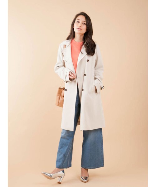 MERCURYDUO（マーキュリーデュオ）の「【DUO】 ワイドデニムパンツ（パンツ・レディース・ブルー/アイスブルー）」の6枚目の写真