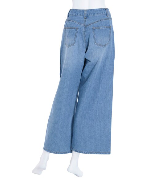 MERCURYDUO（マーキュリーデュオ）の「【DUO】 ワイドデニムパンツ（パンツ・レディース・ブルー/アイスブルー）」の16枚目の写真