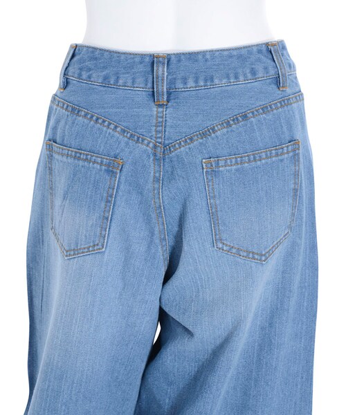 MERCURYDUO（マーキュリーデュオ）の「【DUO】 ワイドデニムパンツ（パンツ・レディース・ブルー/アイスブルー）」の17枚目の写真