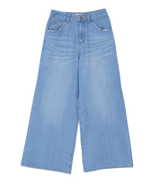 MERCURYDUO（マーキュリーデュオ）の「【DUO】 ワイドデニムパンツ（パンツ・レディース・ブルー/アイスブルー）」の21枚目の写真