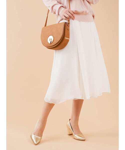 MERCURYDUO(マーキュリーデュオ)の「【BSC】 ラップ風プリーツガウチョパンツ(パンツ・レディース・オフホワイト/アイスブルー/ベージュ)」の16枚目の写真