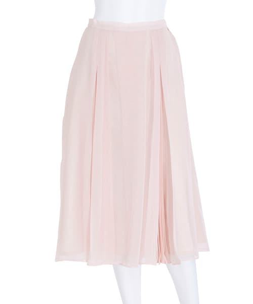 MERCURYDUO(マーキュリーデュオ)の「【BSC】 ラップ風プリーツガウチョパンツ(パンツ・レディース・オフホワイト/アイスブルー/ベージュ)」の2枚目の写真