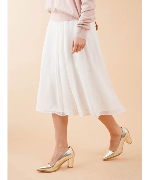 MERCURYDUO(マーキュリーデュオ)の「【BSC】 ラップ風プリーツガウチョパンツ(パンツ・レディース・オフホワイト/アイスブルー/ベージュ)」の17枚目の写真