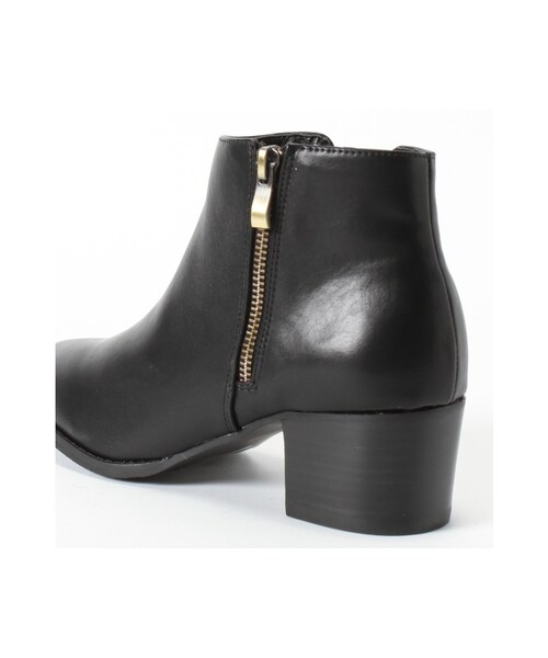 LE TALON(ルタロン)の「5CM サイドジップフトヒールショート(シューズ・レディース・ブラック/ブラック A/キャメル・35.5/36.5/37.5/38)」の7枚目の写真