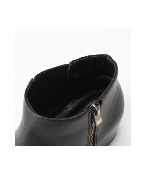 LE TALON(ルタロン)の「5CM サイドジップフトヒールショート(シューズ・レディース・ブラック/ブラック A/キャメル・35.5/36.5/37.5/38)」の12枚目の写真