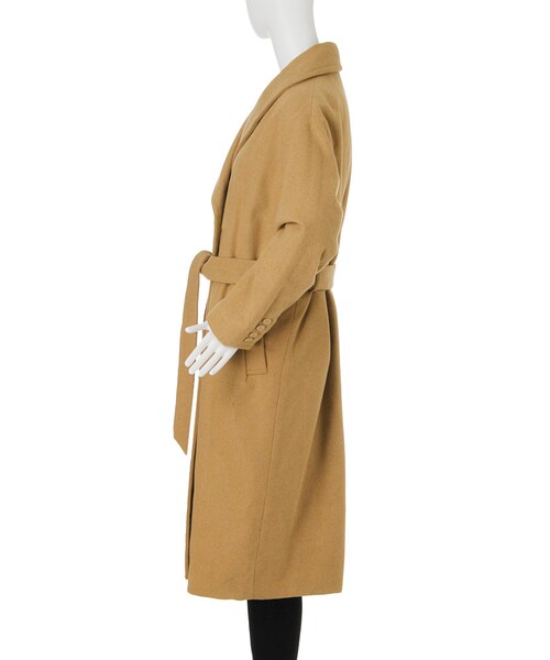 MURUA（ムルーア）の「【CASUAL】ショールカラーガウンコート（ジャケット/アウター・レディース・グレー/ブラック/キャメル・F）」の6枚目の写真