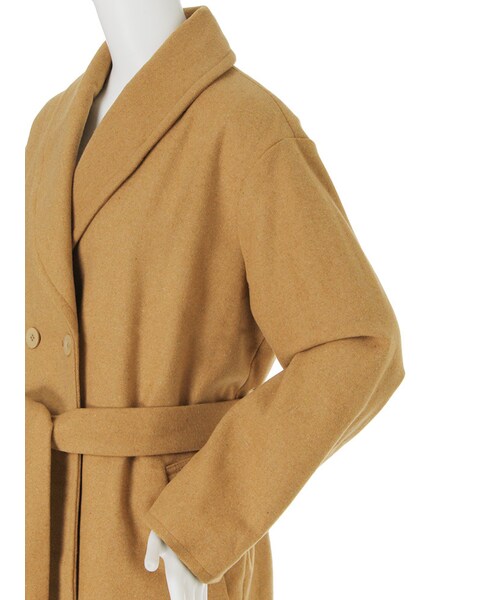 MURUA（ムルーア）の「【CASUAL】ショールカラーガウンコート（ジャケット/アウター・レディース・グレー/ブラック/キャメル・F）」の9枚目の写真