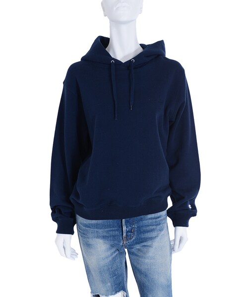 Ungrid（アングリッド）の「Championフーデッドスウェット（トップス・レディース・オフホワイト/グレー/ネイビー・F）」の5枚目の写真